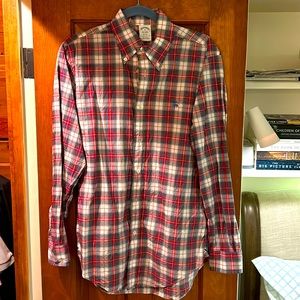 Brooks Bros Medium Regent fit plaid sport shirt